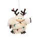 Felted Abominable Snowman Ornament