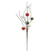 Medium Red/Green/White Jingle Bell Pick 19.75"