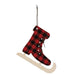 Red/Black Plaid Skate Ornament