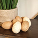 9/Set Natural & Ivory Burlap Eggs