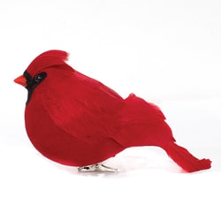 Large Feathered Cardinal Clip