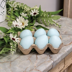 6/Set Pastel Blue Egg Crate