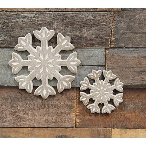 2/Set Fleur de Lis Snowflakes