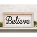 Beaded Distressed Believe Sign
