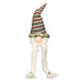 Long Braids Santa Gnome with Striped Hat