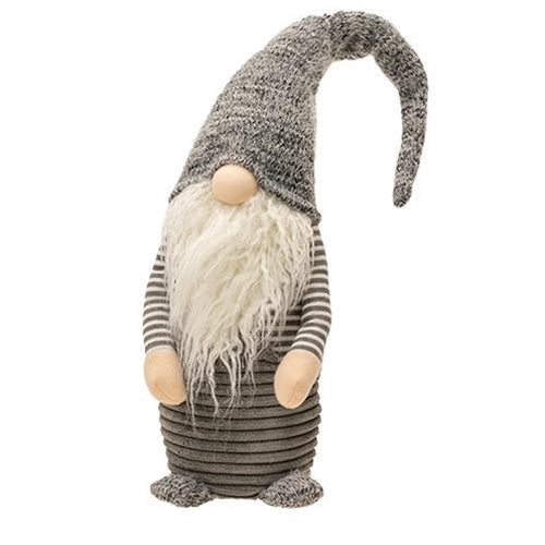 Tall Standing Gray Santa Gnome