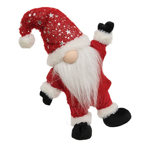 Red Santa Star Hat Gnome Standing