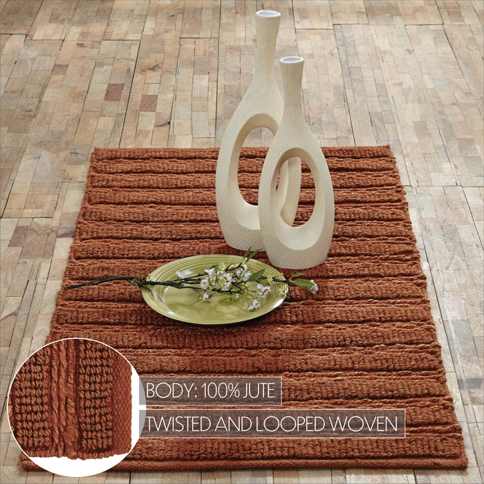 Laila Amber Jute Rug 27x48