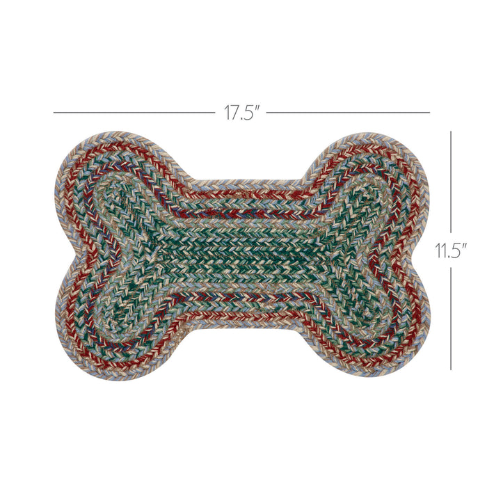 Multi Indoor/Outdoor Small Bone Rug 11.5x17.5