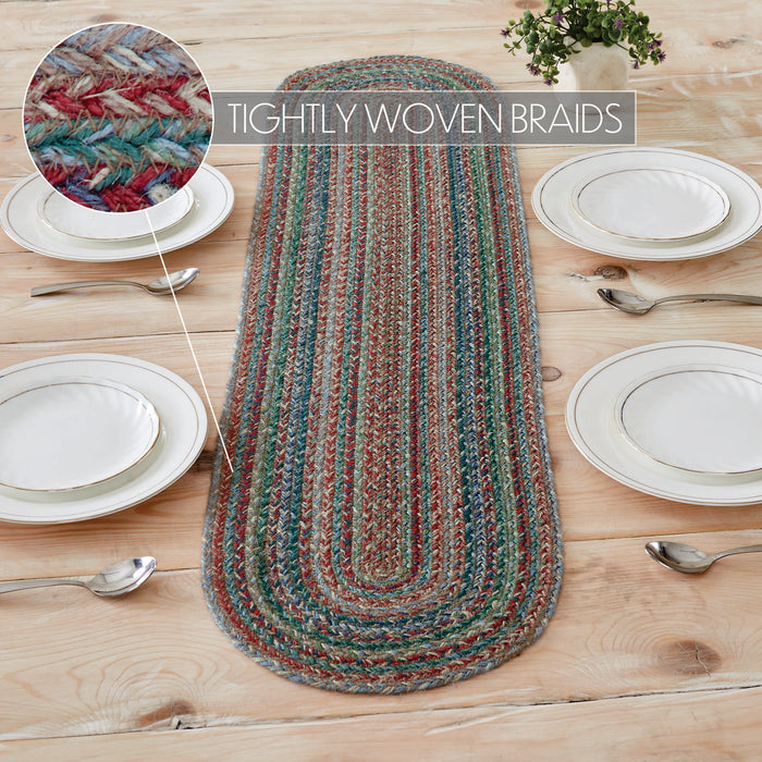 Multi Jute Oval Runner 12x48