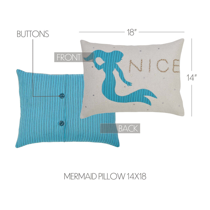 Nerine Mermaid Pillow 14x18