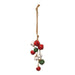 Sm Red/Grn/Wht Bell Ornament