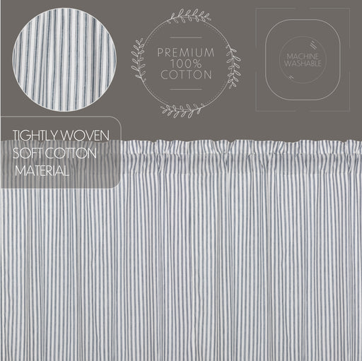 Sawyer Mill Blue Ticking Stripe Blackout Panel 84x40