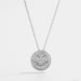 925 Sterling Silver Zircon Smiley Face Necklace Silver One Size