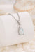 Find Your Center Opal Pendant Necklace White One Size