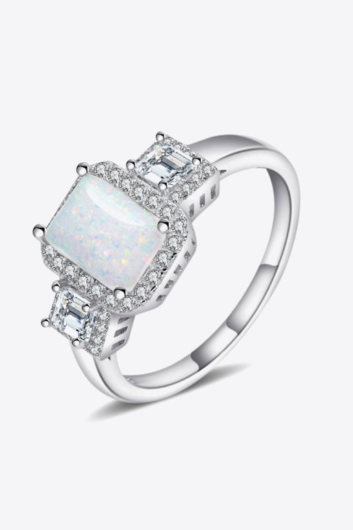 Tell A Story Opal Ring White
