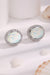 Opal Round Earrings White One Size