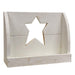 Farmhouse White Hanging Star Cutout Shelf