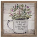 Enamel Mug Floral Box Sign 4 asstd.