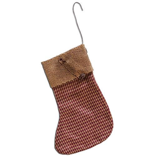 Gingham Stocking Ornament