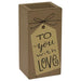 To You with Love Wood Vase